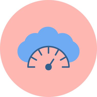 Gösterge. Web simgesi basit illüstrasyon