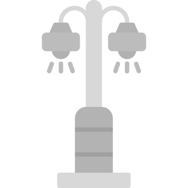 Sokak lambası modern simgesi, vektör illüstrasyonu