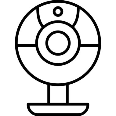 Web kamerası, basit Webcam simgesi tasarımı