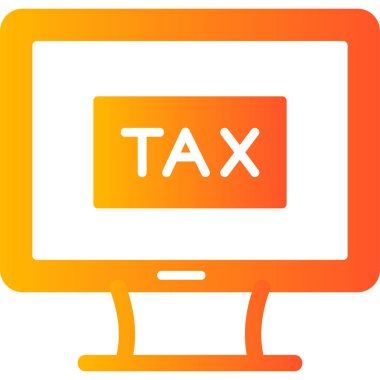 Vergi simgesi vektör illüstrasyonu