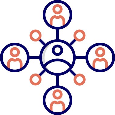 Ağ modern simgesi, vektör illüstrasyonu 