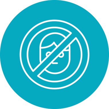 Takip eden modern simge yok, vektör illüstrasyonu