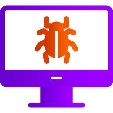 Computer Virus icon modern vector illustration