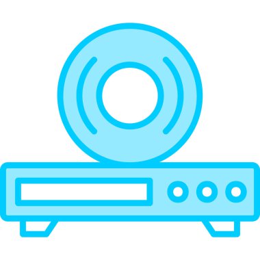 CD Oynatıcı modern simge vektör illüstrasyonu