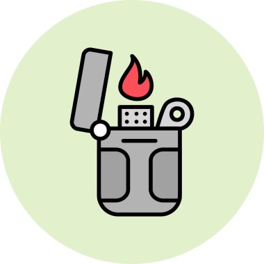 Daha hafif modern simge, vektör illüstrasyonu