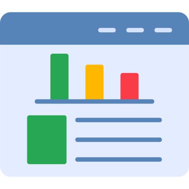 grafik ikonu vektör illüstrasyonu 