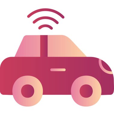 Araba modern simgesi, vektör illüstrasyonu