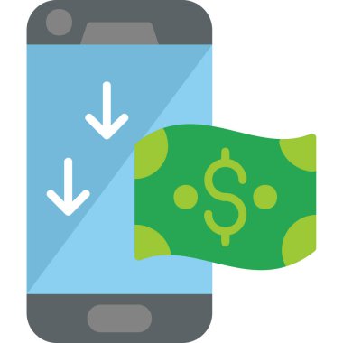 Nakit akışı modern simge vektör illüstrasyonu