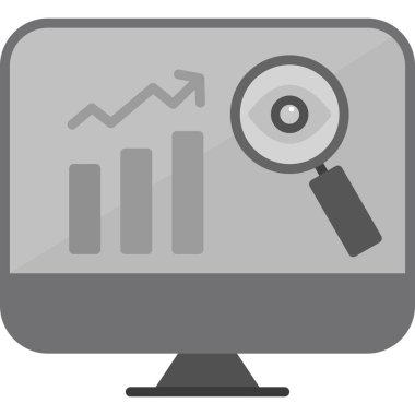 Modern simge vektör illüstrasyonunun izlenmesi