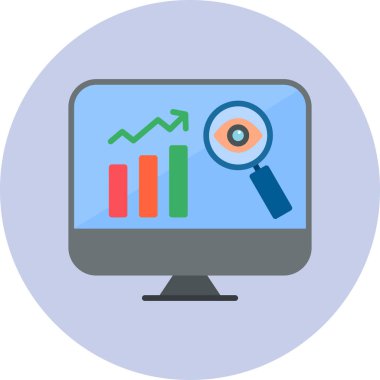 Modern simge vektör illüstrasyonunun izlenmesi