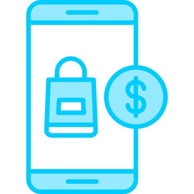 Mobil bankacılık. Basit resimleme