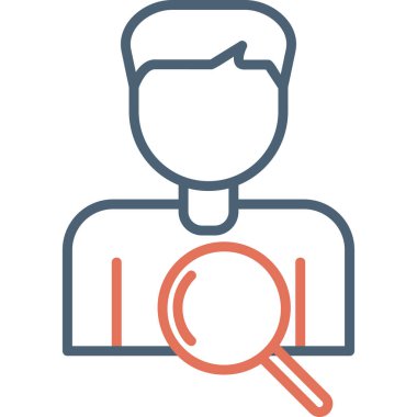 Arama simgesi vektör illüstrasyonu