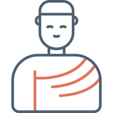 Hacı. Web simgesi vektör illüstrasyonu