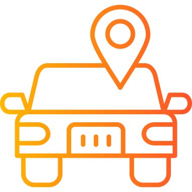 Car Location pin. web icon simple illustration