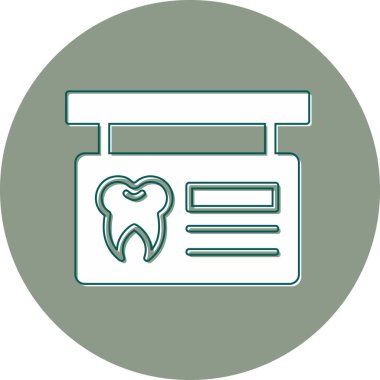 Modern İmza Panosu simgesinin vektör çizimi