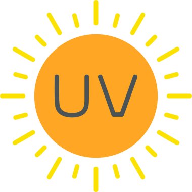 Güneş, Ultraviyole vektör simgesi