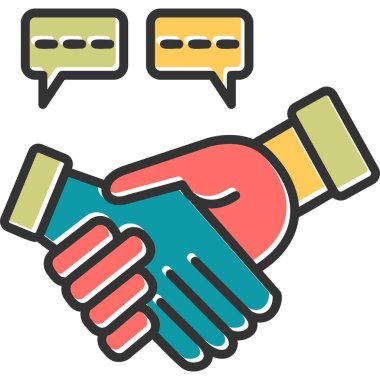 Tokalaşın. Web simgesi basit illüstrasyon