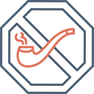 No smoking modern vector icon illustration