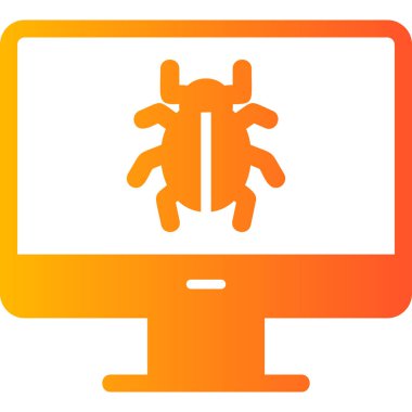 Computer Virus icon modern vector illustration
