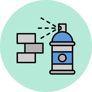 Graffiti modern simge, vektör illüstrasyonu