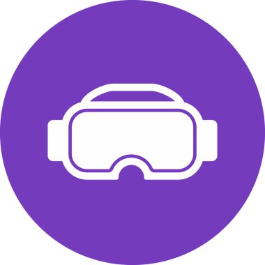 Vr gözlük modern simge, vektör illüstrasyonu 