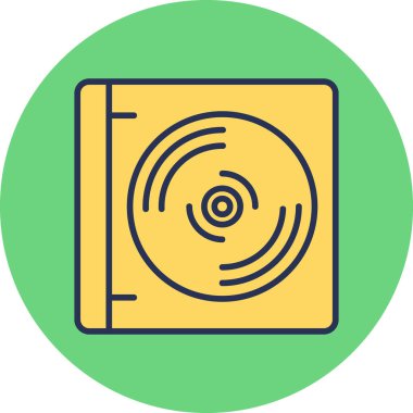 cd modern simge vektör illüstrasyonu