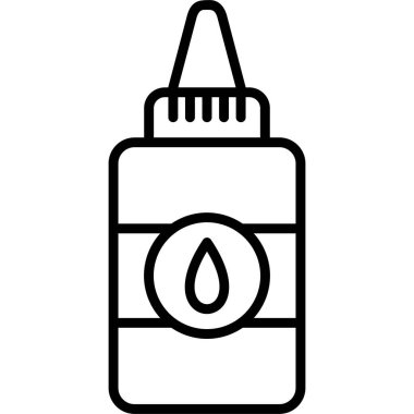 Basit yapıştırıcı simgesi, vektör illüstrasyonu