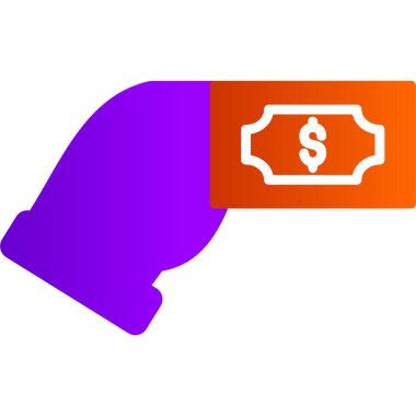 Tazminat. Web simgesi basit illüstrasyon