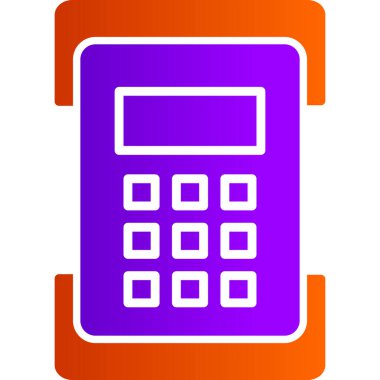 Web hesap makinesi simgesi. vektör illüstrasyonu