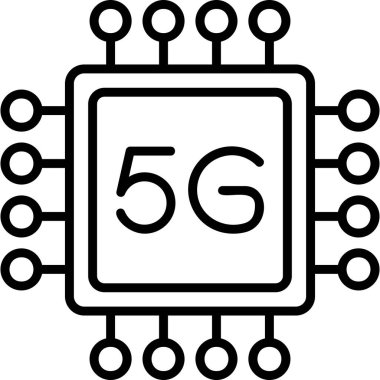 CPU icon, vector illustration simple design