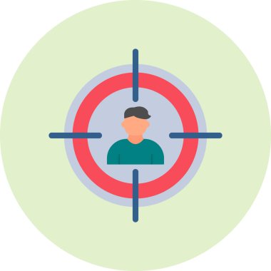 hedef simge vektör illüstrasyonu