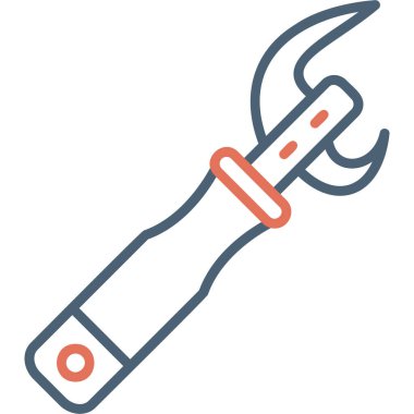Konserve açacağı. Web simgesi basit illüstrasyon