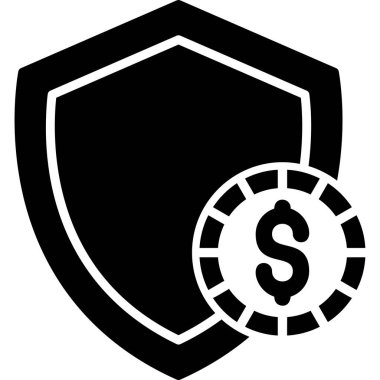 Koruma çizgisi simgesi, vektör illüstrasyonu