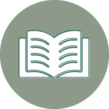 Open Book web icon, vector illustration