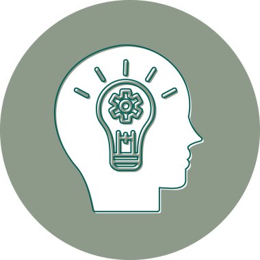 Fikir modern simgesi, vektör illüstrasyonu