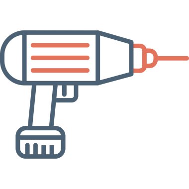 drilling machine, web icon simple illustration
