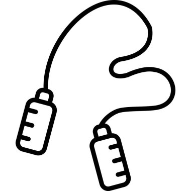 İp simgesi vektör illüstrasyonu atlanıyor