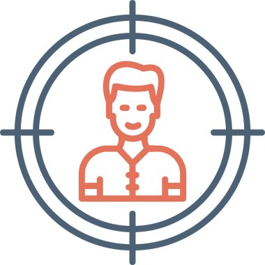 hedef simge vektör illüstrasyonu