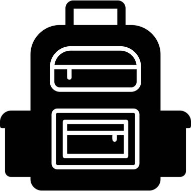 Üniversite çantası modern simge, vektör illüstrasyonu