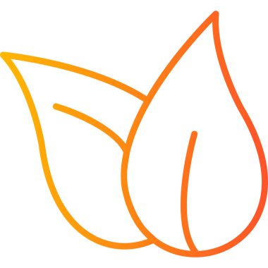  bitki yaprakları. Web simgesi basit illüstrasyon 