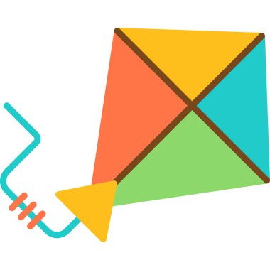 Uçurtma. Web simgesi basit tasarım 