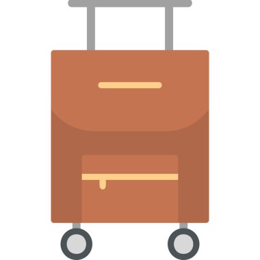 seyahat valiz simgesi, web basit illüstrasyon