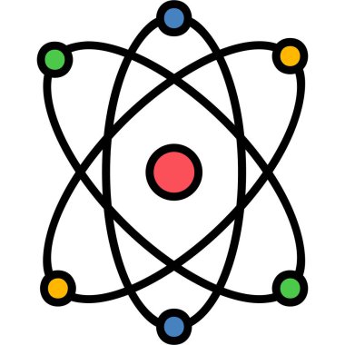 Atom icon modern vector illustration