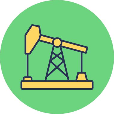 Petrol pompası modern ikon vektör çizimi