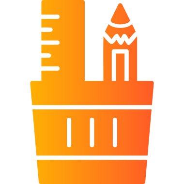 Kalem. Web simgesi basit illüstrasyon