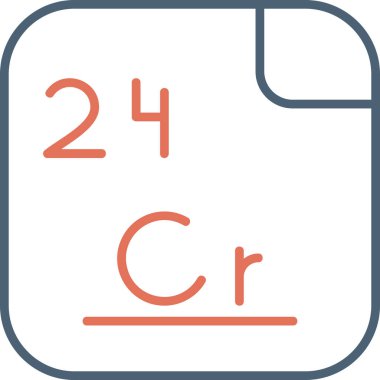 Krom, Cr ve atom numarası 24 olan kimyasal bir elementtir. Bu grup 6 'daki ilk elementtir. Çelik gibi gri, parlak, sert ve kırılgan bir geçiş metali. Vektör simgesi