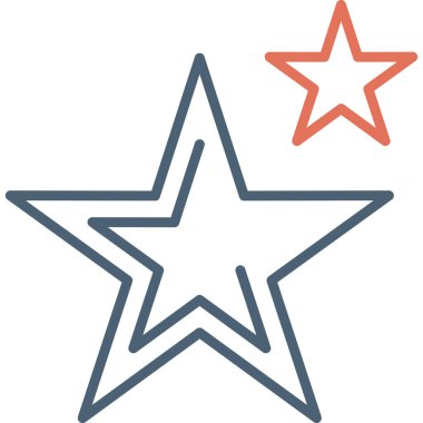 Favori yıldızlar web simgesi basit illüstrasyon