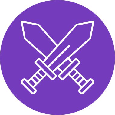 Kılıç. Web simgesi basit illüstrasyon 