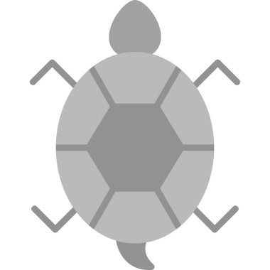 kaplumbağa simgesi, ağ basit illüstrasyon