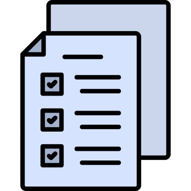 Sınav simgesi, modern tasarım illüstrasyonu